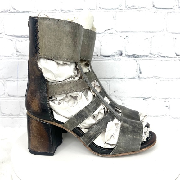 🚫SOLD! NIB/NWT |•FREEBIRD🦅BY STEVEN•| 'RAVEN' Gladiator Bootie/Sandals Size 7 - Picture 6 of 16